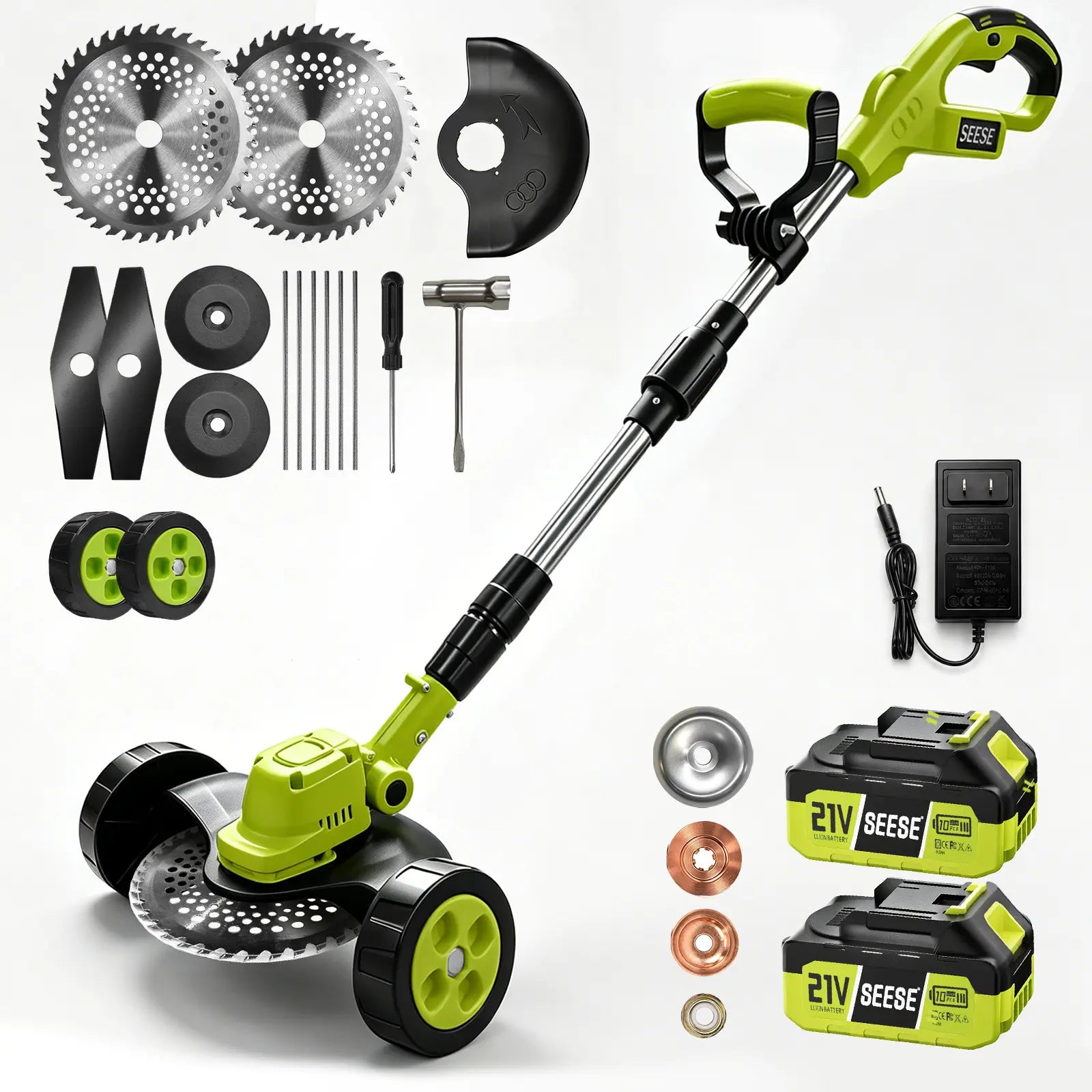 SEESE 3-in-1 Cordless Lawn Mower