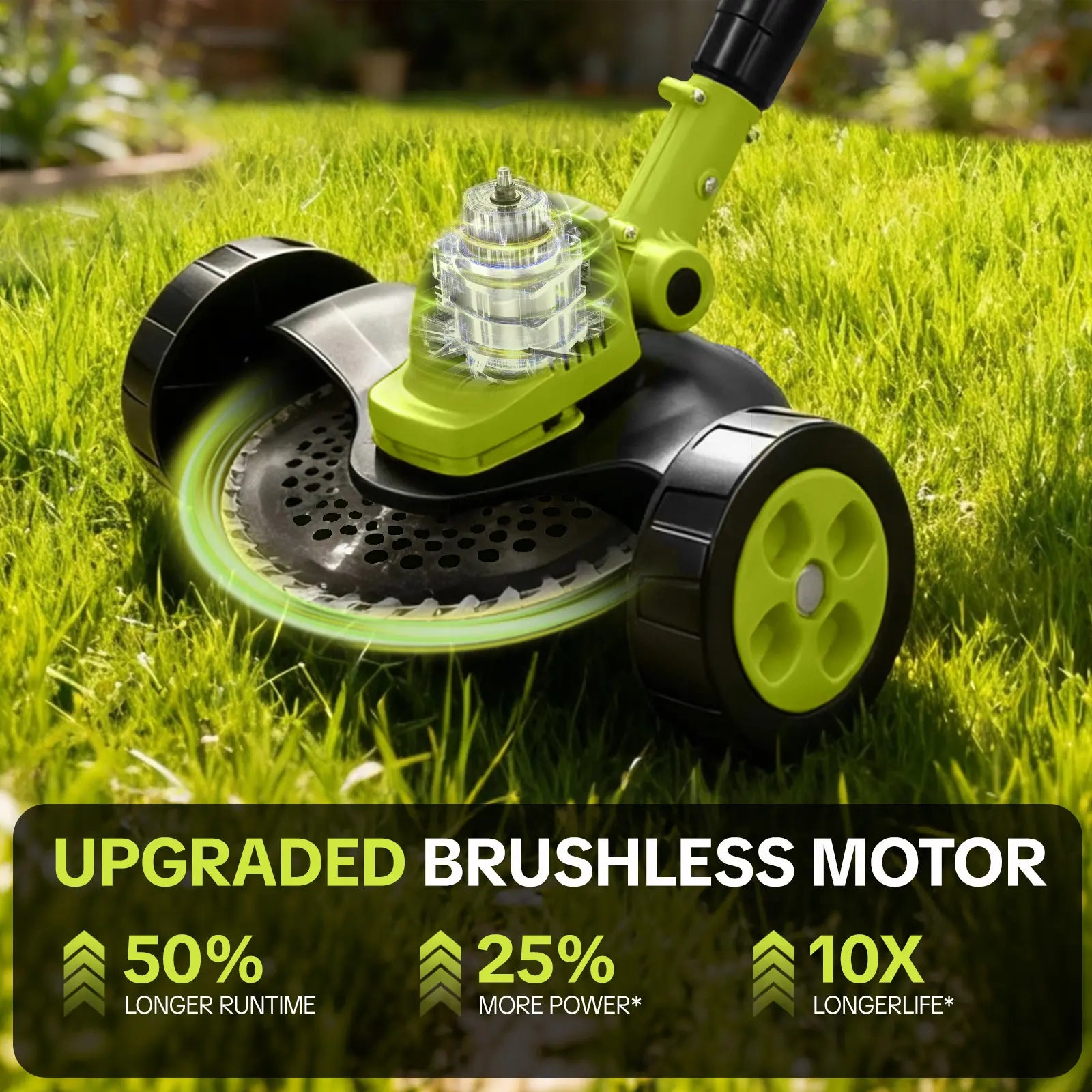 SEESE 3-in-1 Cordless Lawn Mower